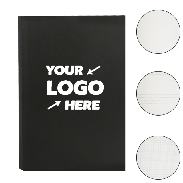 Thick Black Office Notebook