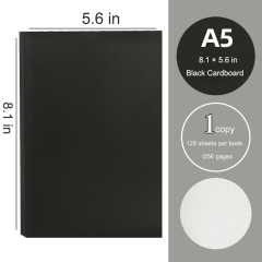 Thick Black Office Notebook