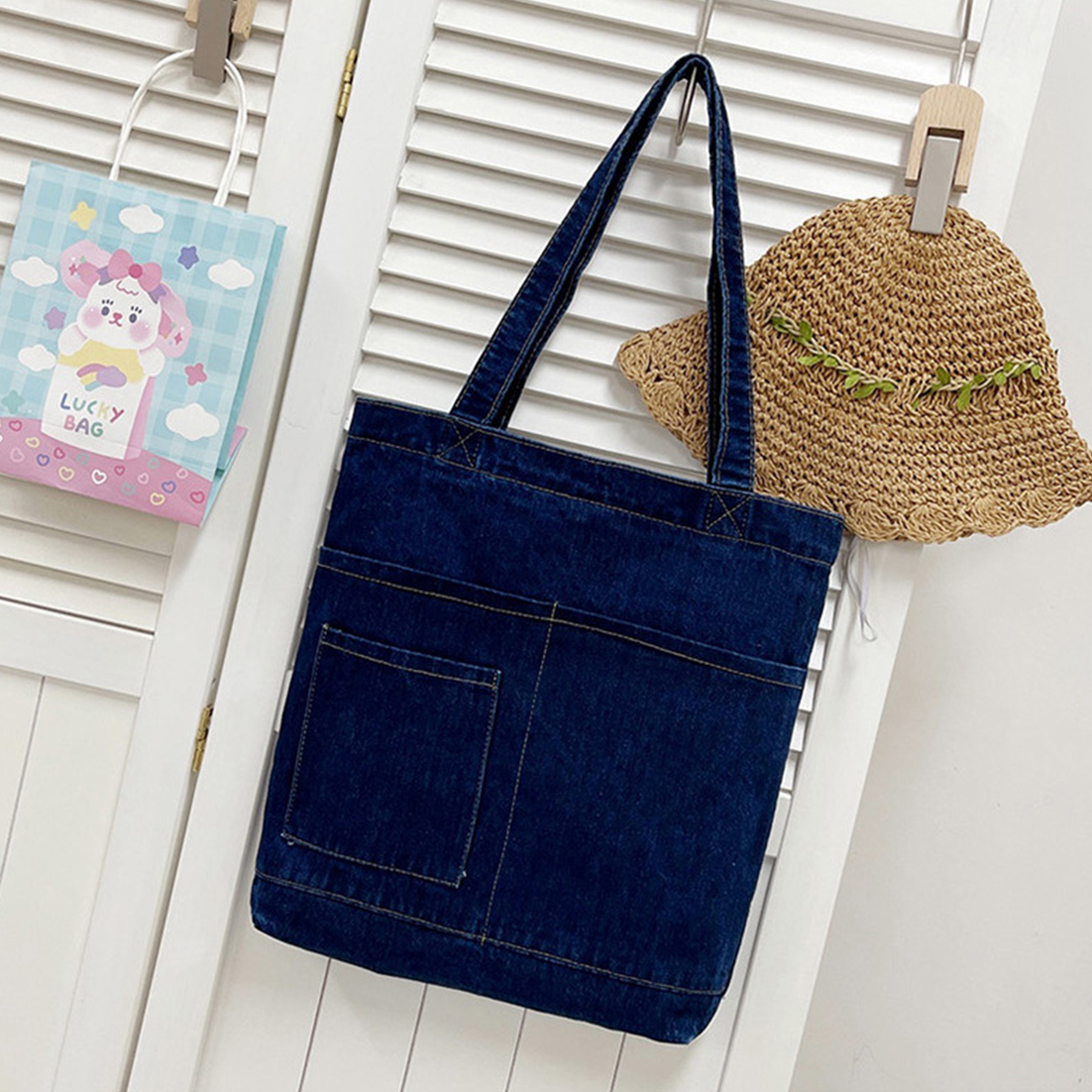 Denim Jean Tote Bag