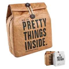 Reusable Tyvek Insulated Paper Cooler Lunch bag