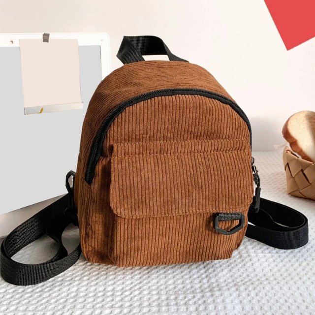 Mini Corduroy Backpack