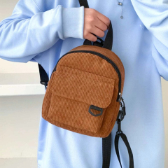 Mini Corduroy Backpack