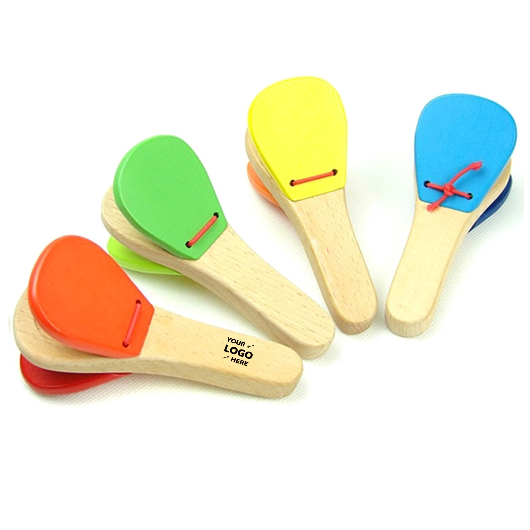 Cowbell Wooden Castanet Clapper