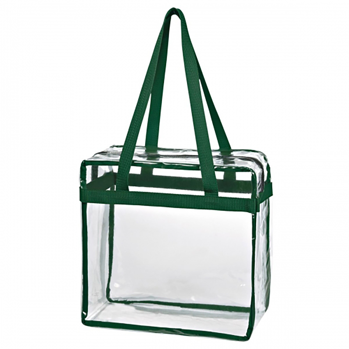 Zippered Clear Stadium Box Tote Bag