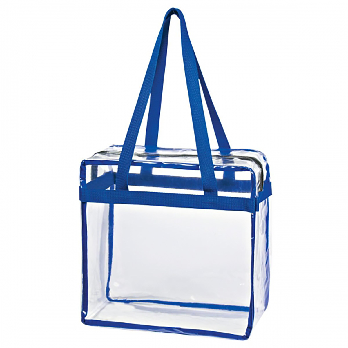 Zippered Clear Stadium Box Tote Bag