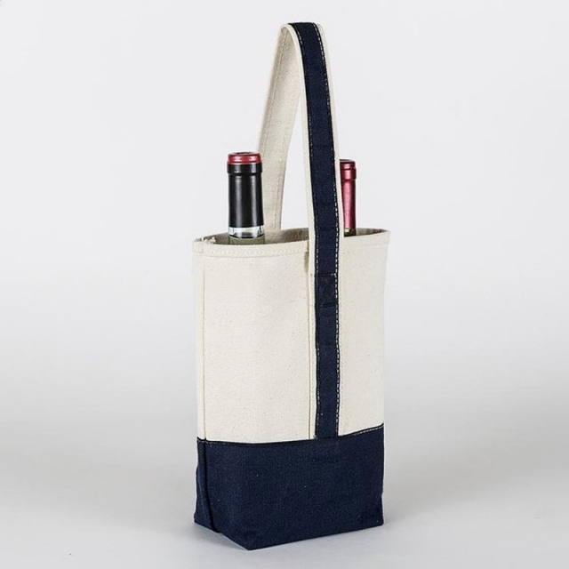 Double Wine Bottle Tote Bag