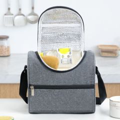 Insulated Lunch Tote Bag With Adjustable Shoulder Strap