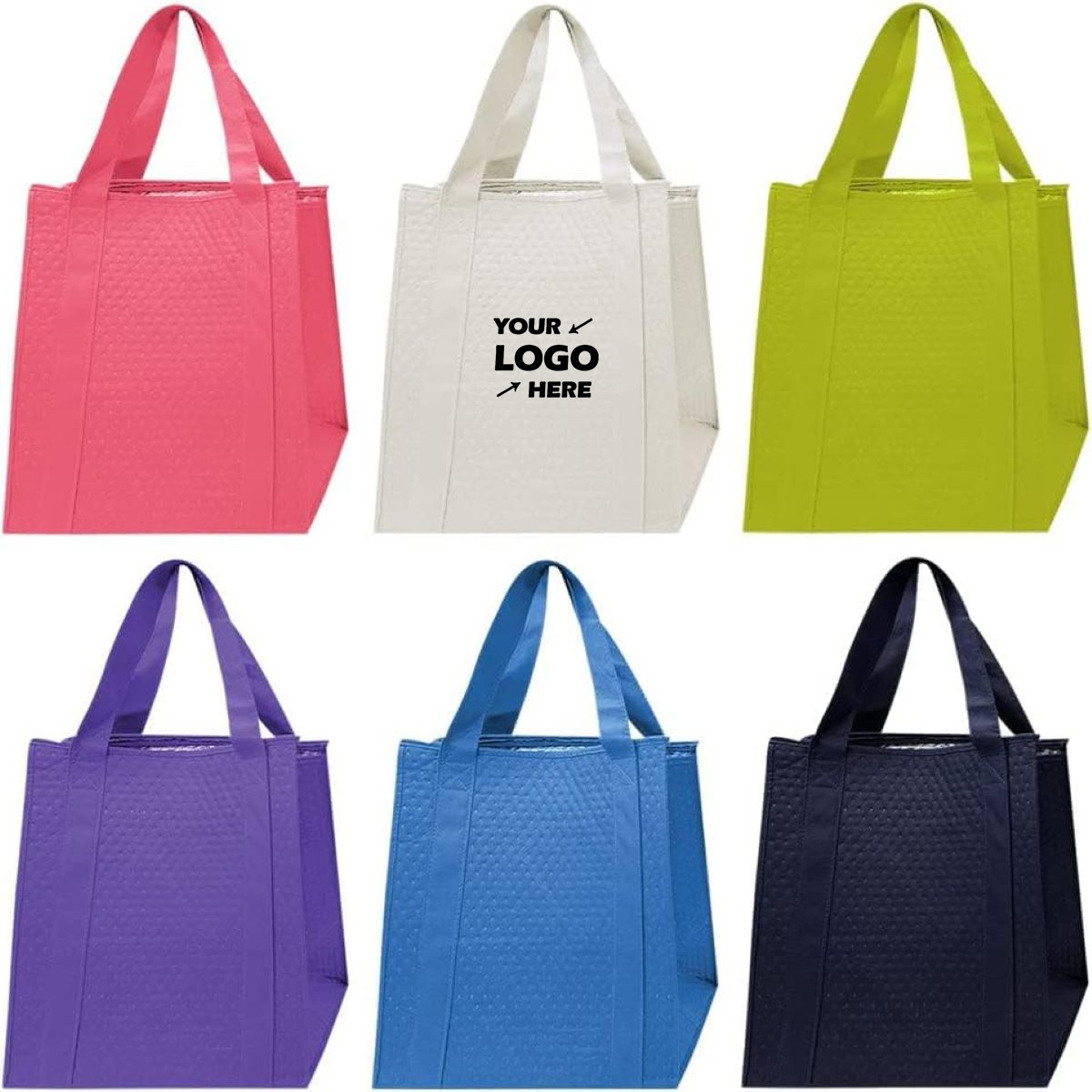 Beach Tote Bag with Insulated Can Cooler