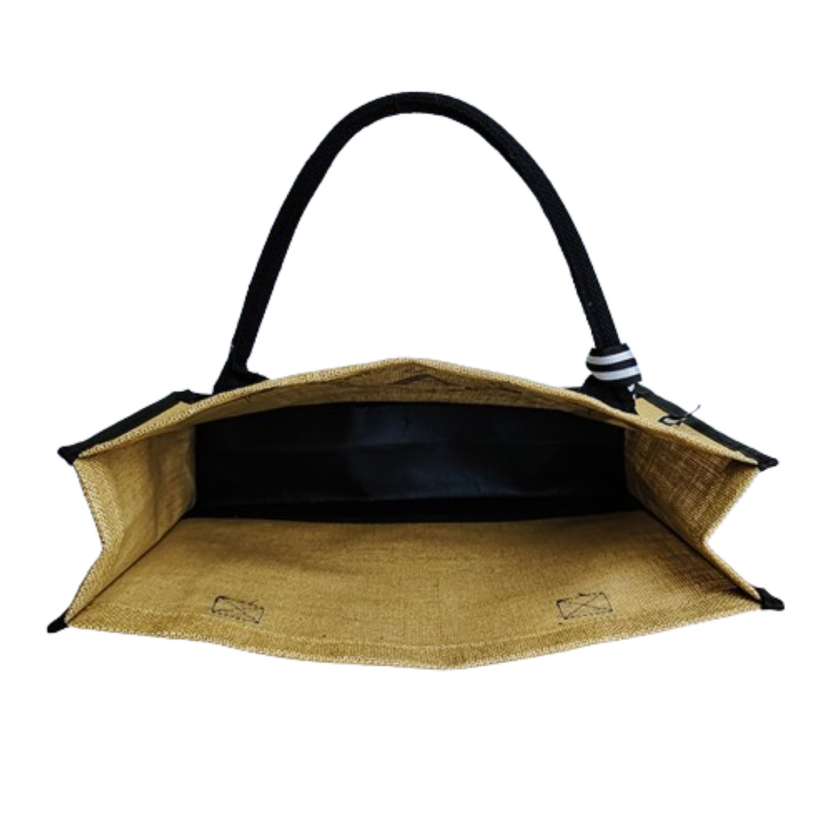 Jute Canvas Tote Bag