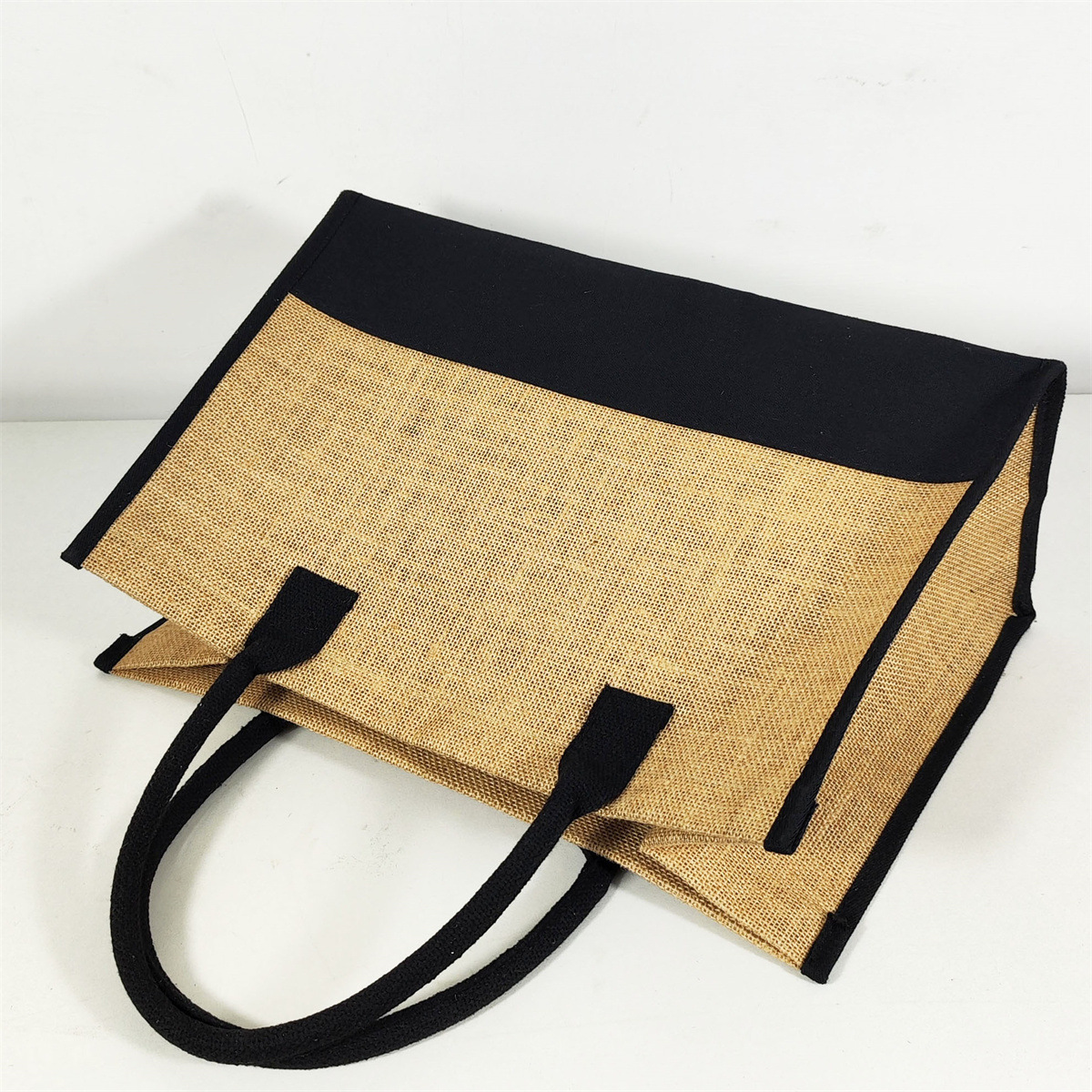 Jute Canvas Tote Bag