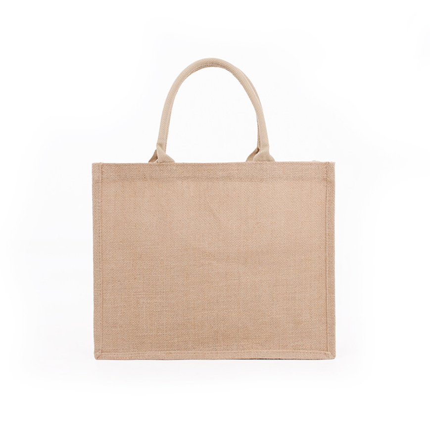 Two-tone Jute Tote Bags
