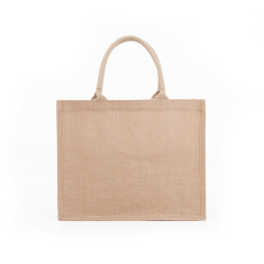 Two-tone Jute Tote Bags