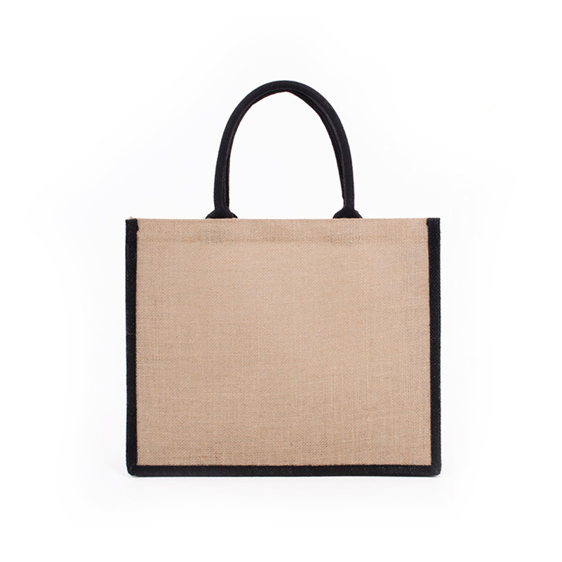 Two-tone Jute Tote Bags