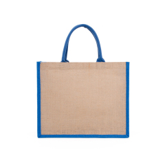 Two-tone Jute Tote Bags