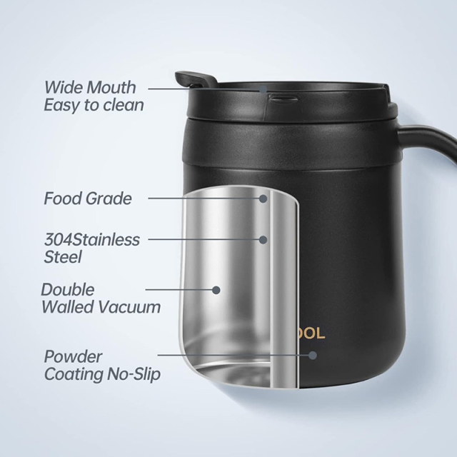 12 Oz Stainless Steel Coffee Mug