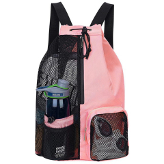 Swim Mesh Drawstring Backpack