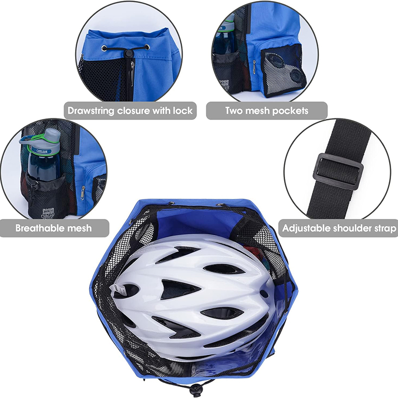 Swim Mesh Drawstring Backpack
