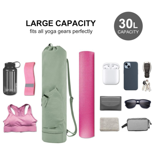 Yoga Mat Bag With Bottom Wet Pocket