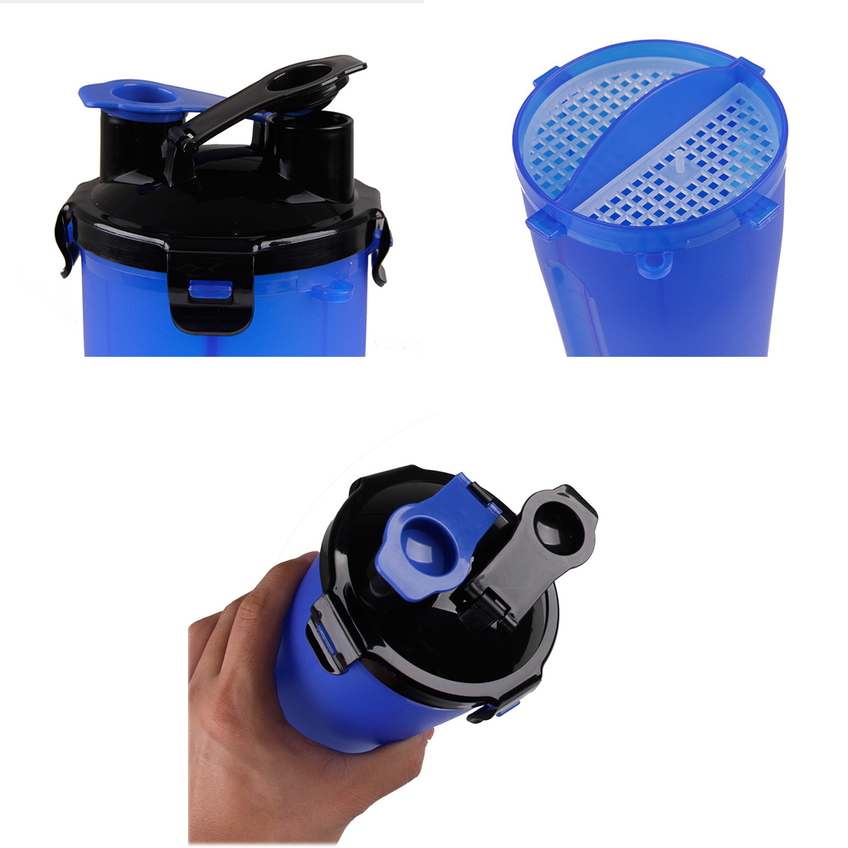 2-in-1 Pet Food Water Bottle With Collapsible Bowls