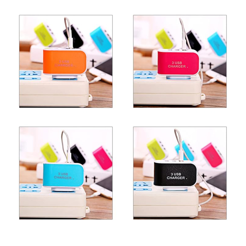 3 Port USB Universal Charging Block