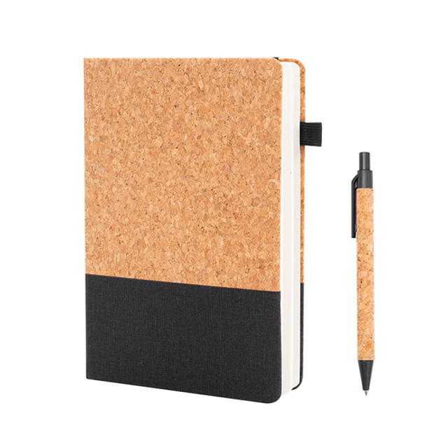 Cork Notebook With Pen