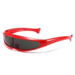 Futuristic Narrow Cyclops Sunglasses