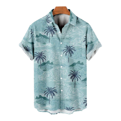 Men's Casual Button Down Short Sleeve Shirt