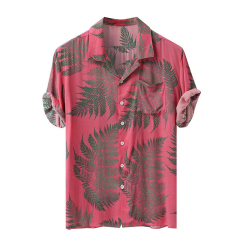 Men's Casual Button Down Short Sleeve Shirt
