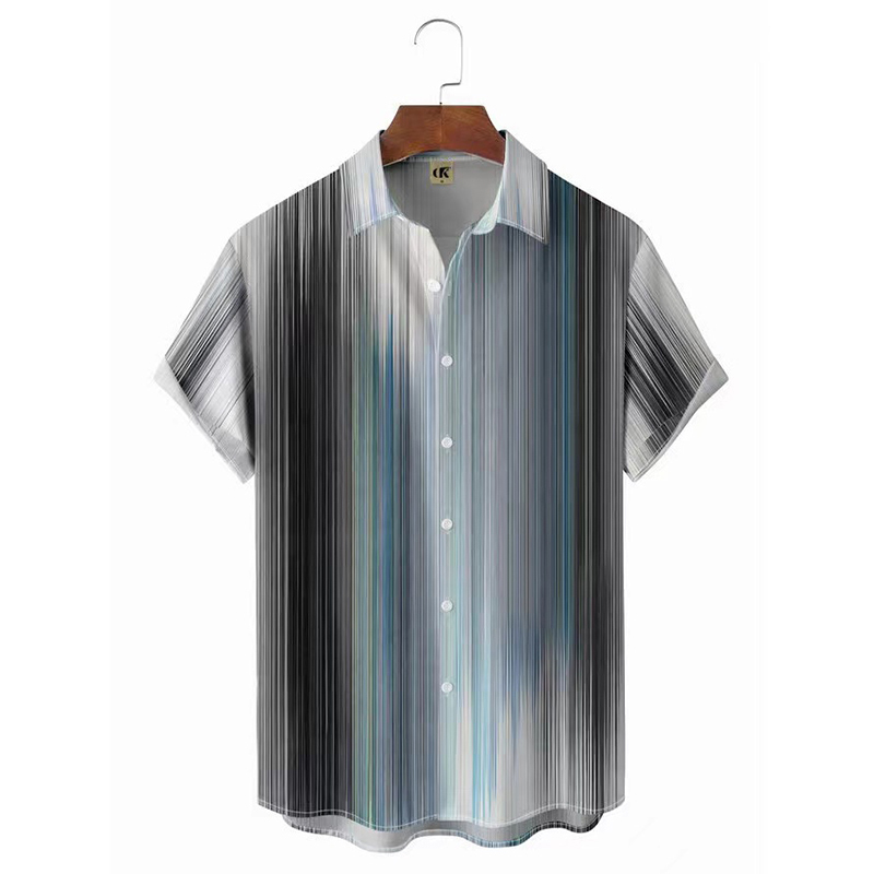 Men's Casual Button Down Short Sleeve Shirt