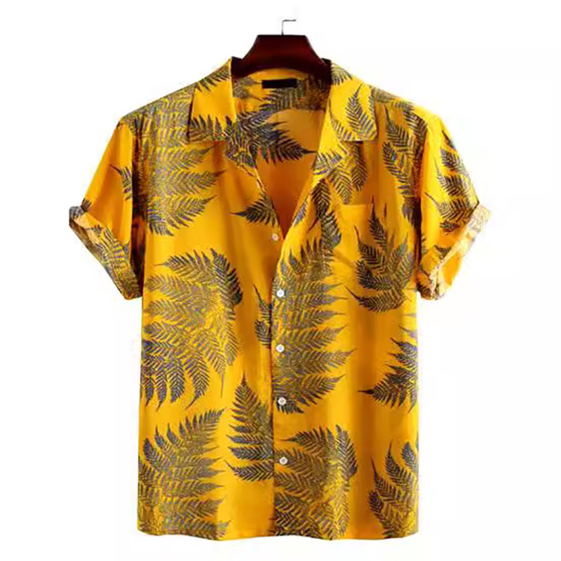 Men's Casual Button Down Short Sleeve Shirt