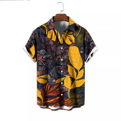 Men's Casual Button Down Short Sleeve Shirt