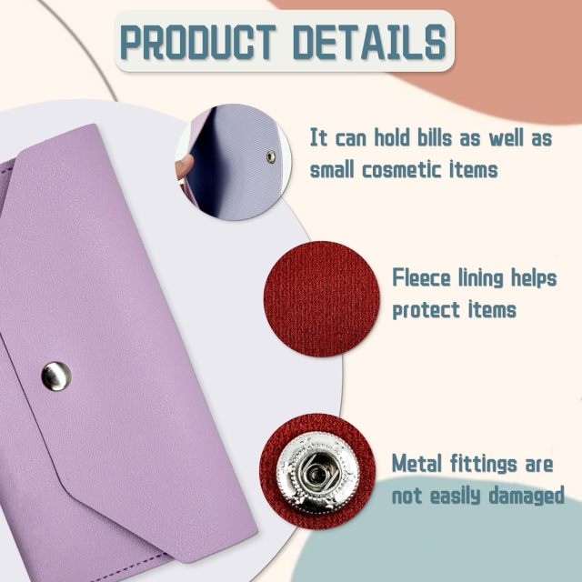 Pu Leather Envelope Wallet
