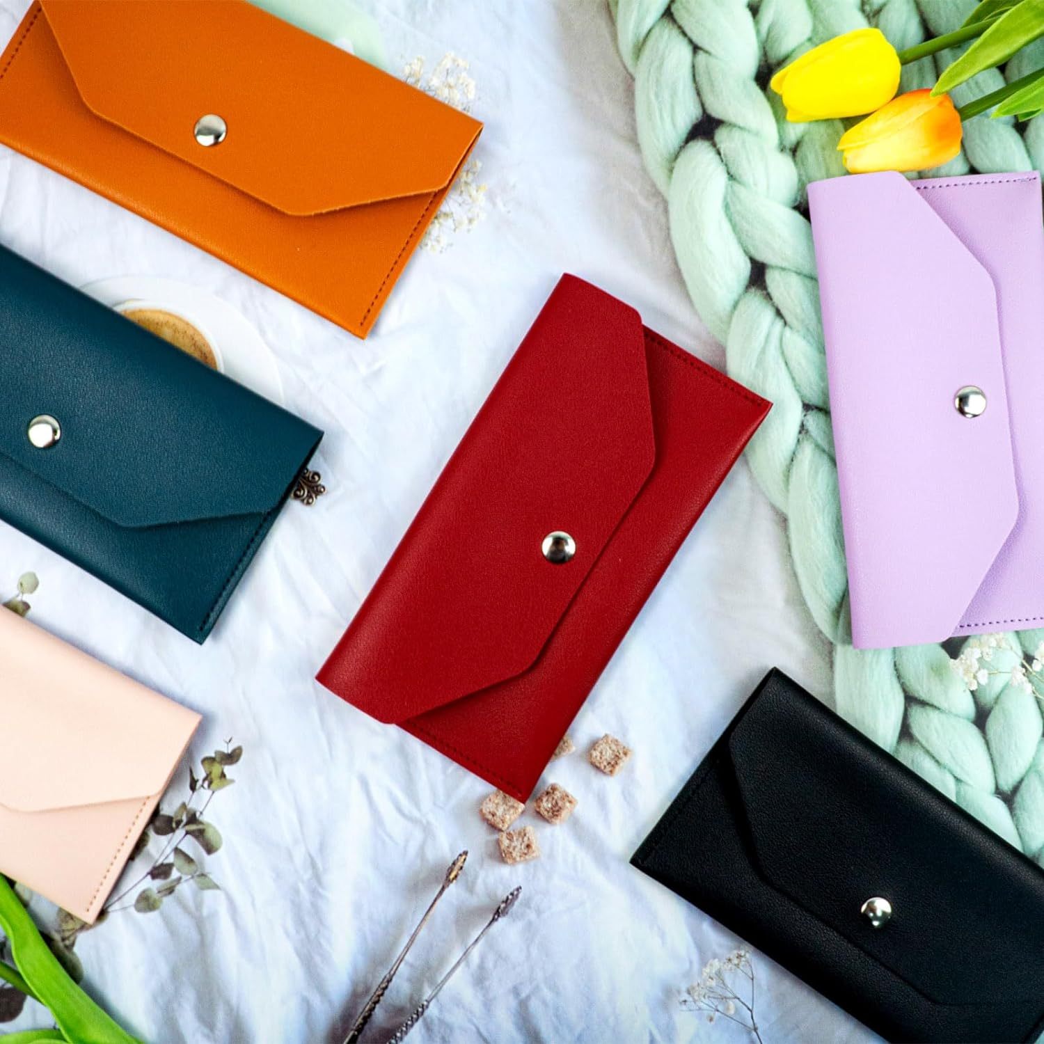 Pu Leather Envelope Wallet