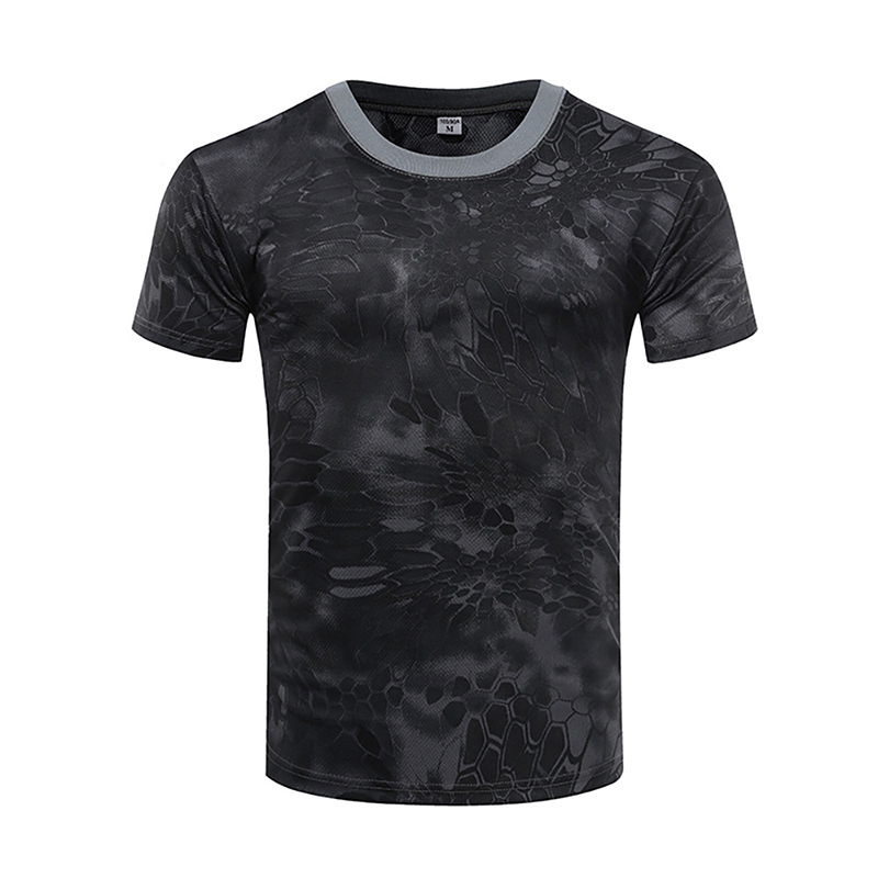 Quick Dry Workout Crewneck Sports Tee Shirt