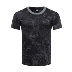 Quick Dry Workout Crewneck Sports Tee Shirt