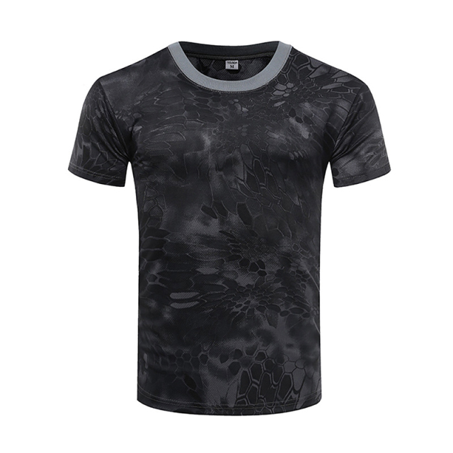 Quick Dry Workout Crewneck Sports Tee Shirt