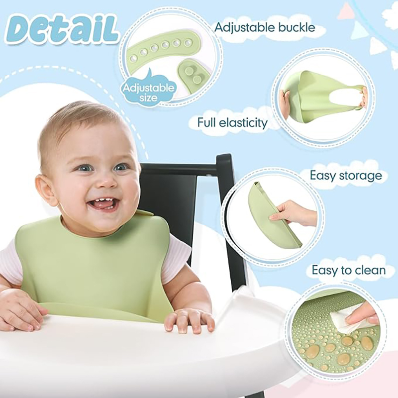 Soft Adjustable Baby Feeding Bib