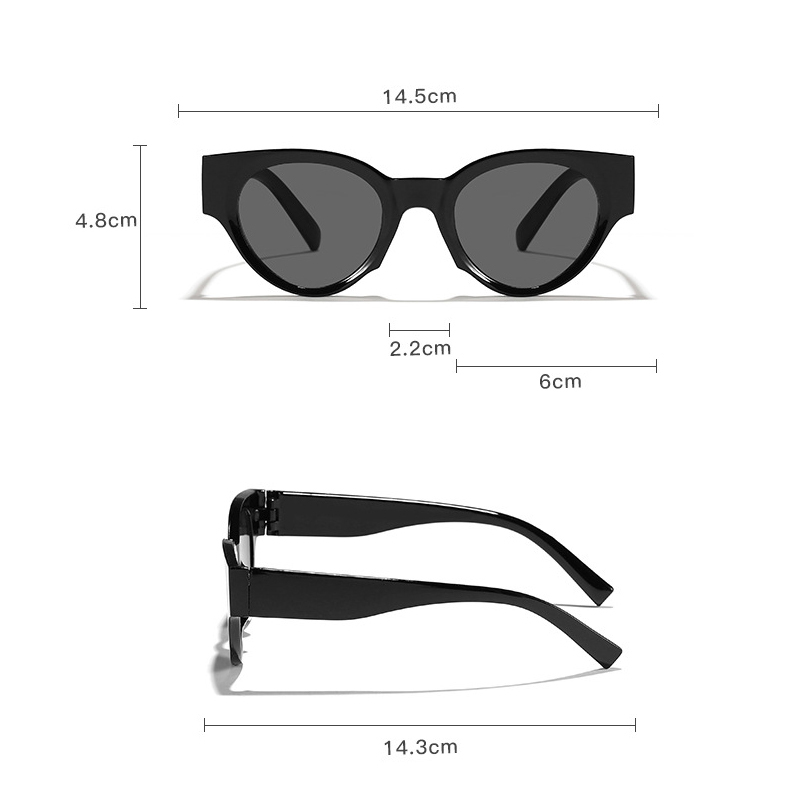 Trendy Rectangle Cat-eye Sunglasses for Women