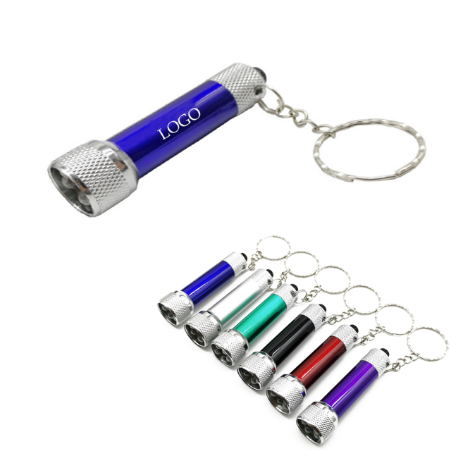 5 Bulb LED Flashlight With  Keyring
