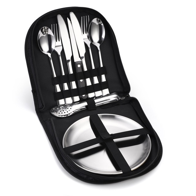 Camping Silverware Set With Case