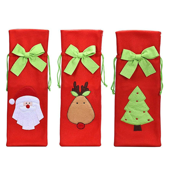 Christmas Wine Bottle Gift Bag