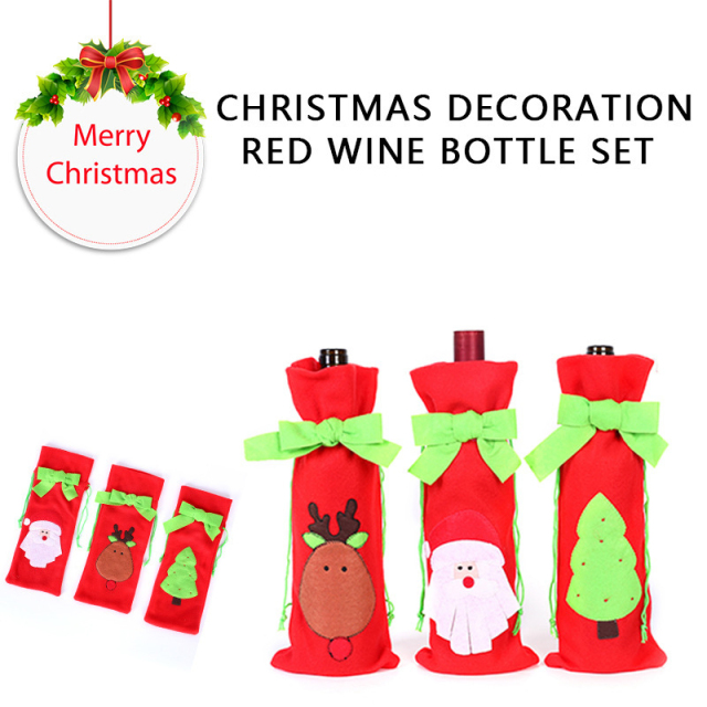 Christmas Wine Bottle Gift Bag