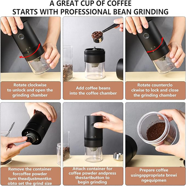 Electric Coffee Grinder With Cone Ceramic Mills