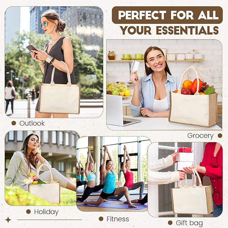 Jute Tote Bags With Handles
