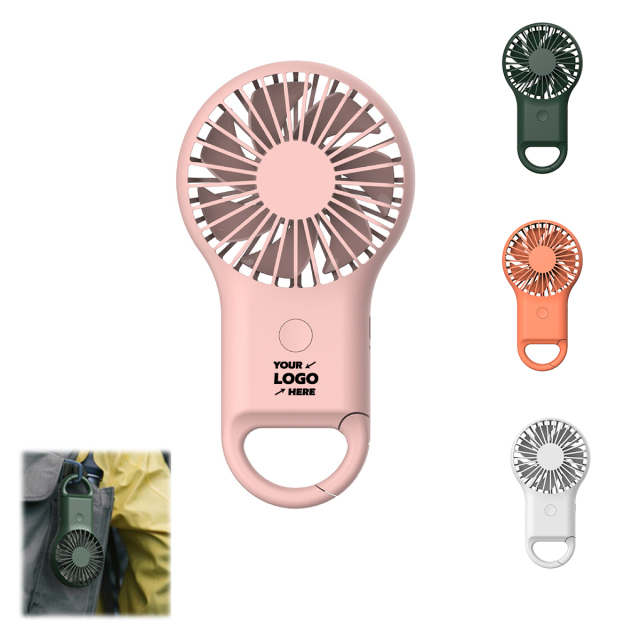 Mini Handheld Fan With Carabiner