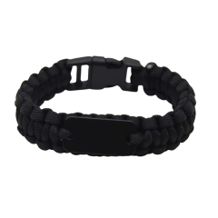 Paracord Bracelet With Metal Plate