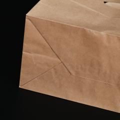 Punched Kraft Paper Tote Bag
