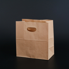 Punched Kraft Paper Tote Bag