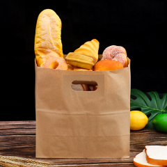 Punched Kraft Paper Tote Bag
