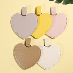 Stainless Steel Mini Mirror With PU Leather Cover